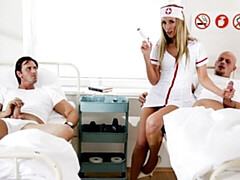 Kont, Grote lul, Blond, Pijpbeurt, Hondjeshouding, Verpleegster, Mager, Tieten likken