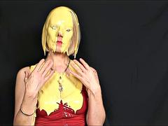 AI Enhanced Hazel May - Chocolate and Custard in Red Dress: Solo, Mature  Hazel May Vivien Goodman Porn