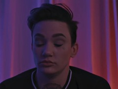 Busty tattooed lesbian with big ass licks 21 year old pussy at home