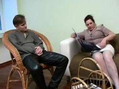 素人, 着衣女と全裸男, 熟年, ストッキング