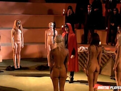 お尻, 舐める尻, デカパイ, 茶髪の, 足, なめる, コキ, スパンキング