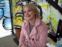 Leie, Arsch, Blondine, Blasen, Spermaladung, Schwanz, Europäisch, Im freien