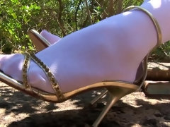 Kleid, Fußfetisch, Absätze, Muschi, Socken, Erotischer film, Solo, Titten