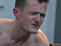 Tattooed taboo jock fucks twinks ass in stepbrother action