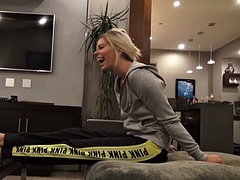 Cute perkyboobs girl gets fucked at home before deep throat