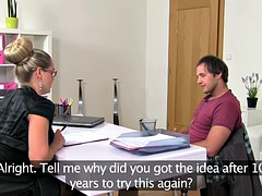 FemaleAgent Horny blonde milf finishes casting