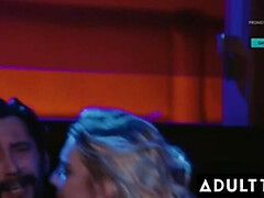 Blondine, Sperma im mund, Spermaladung, Kehlenfick, Hardcore, Lingerie, Muschi, Realität