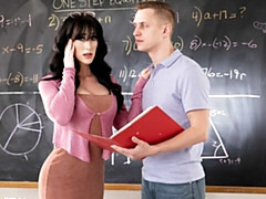 ベッドルーム, デカ尻, デカチン, デカパイ, フェラチオ, 茶髪の, バック, 淫乱熟女