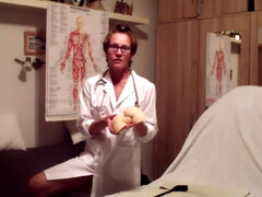 Mrs. Doctor Exams A Shy Man For Her Students - Part 1 With Dirty Lady