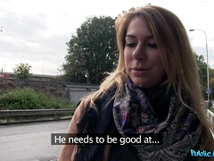 Leie, Tussi, Blondine, Blasen, Betrug, Im freien, Pov, Realität