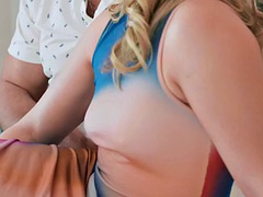 美女, フェラチオ, エロティック, タトゥー
