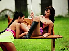 Tetas grandes, Sexo duro, Hd, Besar, Lesbiana, Al aire libre, Público, Montar