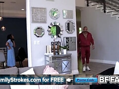 Step Daughter In Tiny Bikini Asks Dad For Approval - Riley Jean Hot Teen Blowjob POV