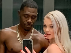 Arsch, Schwarz, Blondine, Blasen, Hundestellung, Handjob, Hardcore, Jungendliche (18+)