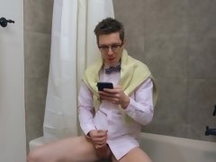 アナル, 浴室, ブロンド, 浮気者, ハードコア, 穴開きパンティ, シャワー, 濡れ