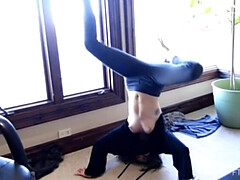 Braunhaarige, Frau, Fingern, Hd, Im freien, Solo, Spielzeuge