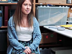 Teen shoplifters caught and pays for a hot sex