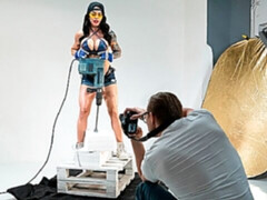 デカ尻, デカチン, デカパイ, フェラチオ, 茶髪の, バック, 淫乱熟女, オッパイの