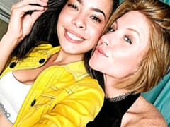 Blondine, Fingern, Küssen, Lecken, Masturbation, Muschi, Strümpfe, Titten