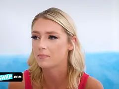 Amerikaans, Grote kont, Grote lul, Blond, Bruinharig, Kwartet, Vriendin, Orgie