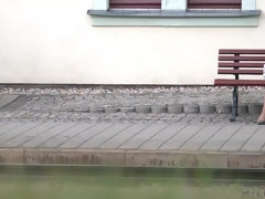 Tetas grandes, Despelote, Peludo, Al aire libre, Público, Coño, Tetas colgantes, Tetas
