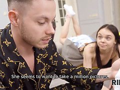 茶髪の, フェティッシュ, 女 人男 人, ハードコア, ロシア人, ティーン, 三人, オッパイの