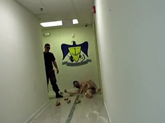 Collège université, Homosexuelle, Groupe, Hard, Public