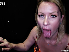 Blonde, Sucer une bite, Tir de sperme, Gorge profonde, Queue, Branlette thaïlandaise, Interracial, Seins naturels