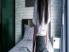 Asian beauty mesmerizes with petite, intimate homemade charm