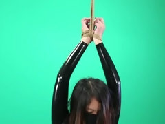 アジア人, 美女, 緊縛, フェティッシュ, ハードコア, 日本人, ゴム, 奴隷