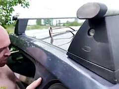 Amateur, Anal, Voiture, Public, Rugueux, Maigrichonne, Adolescente, Serré