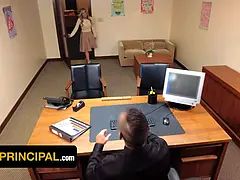 アメリカ人, デカパイ, イマラチオ, 言葉責め, 服従, Hd, オフィス, 禁句