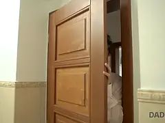 18, フェラチオ, チェコ, 爸, Hd, なめる, ティーン, オッパイの