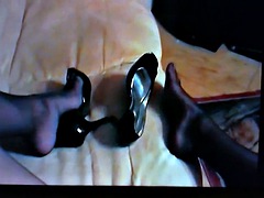 デカチン, 女装男装, ヒール, 下着, 穴開きパンティ, シーメール, ヤリマン, 一人