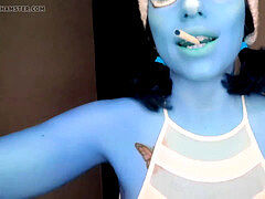 Enorme, Latina, Pezones, Coño, Chupando, Tetas