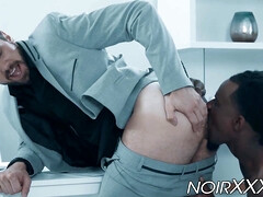 アナル, デカチン, 黒人, フェラチオ, ゲイ, ハードコア, 異人種間, 筋肉