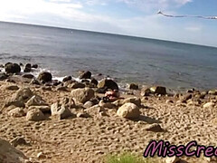 素人, ビーチ, チン, 露出狂, フランス人, ヌード, ヌーディスト, 教師