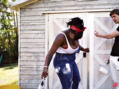 Belle grosse femme bgf, Gros seins, Noire, Rondelette, Noir ébène, Bâillonner, Hard, Chevaucher