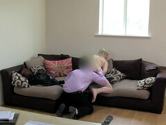 Anal, Cul, Blonde, Talons, Bureau, Chatte, Grande, Jouets