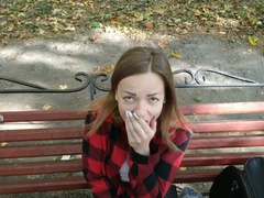 Public masturbation in the park Lviv