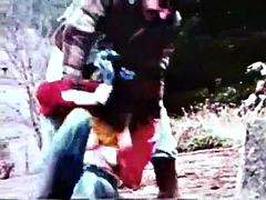 美女, フェラチオ, イく瞬間, 赤毛, オッパイの, ヴィンテージ