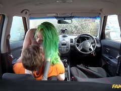 素人, フェラチオ, 車, なめる, アウトドア, オマンコ, スパンキング