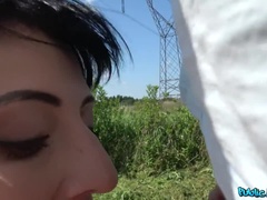 Amateur, Culo, Tetas grandes, Estilo perrito, Pajear, Al aire libre, Pov, Público