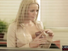 Arsch, Blondine, Blasen, Vollbusig, Aufs gesicht abspritzen, Hd, Natürlich, Muschi