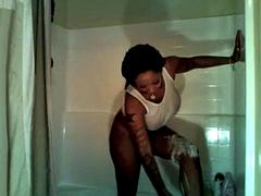 Amateur, Tetas grandes, Negro, Ébano, Tetas