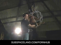 緊縛, フェラチオ, ボンデージ, 茶髪の, チェコ, Hd, ラフ, スパンキング