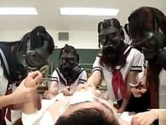 Asiatique, Bondage domination sadisme masochisme, Homme nu et filles habillées, Collège université, Tir de sperme, Fétiche, Branlette thaïlandaise, Hard