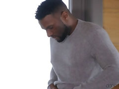 お尻, 黒人, 中出し, オマンコ, ショートヘア, 靴下, ヒモパン, オッパイの