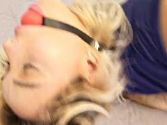 ブロンド, ボンデージ, 開帳, Hd, ヒール, 穴開きパンティ