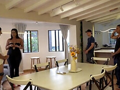 Kont, Kwartet, Latijnse vrouw, Naakt, Kut duiken, Ruw, Spaans, Vrouw